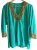 Blusa verde bordado colores – Bordados Gladys